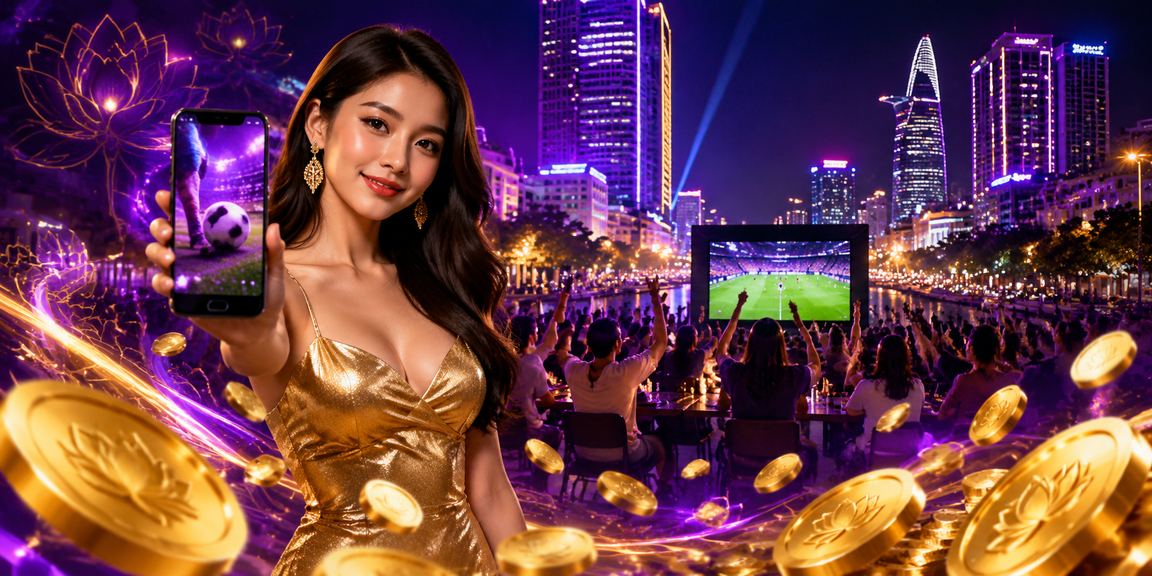 Ánh đèn neon TP. Hồ Chí Minh – người dùng theo dõi cá cược bóng đá và thực hiện nạp tiền trực tuyến