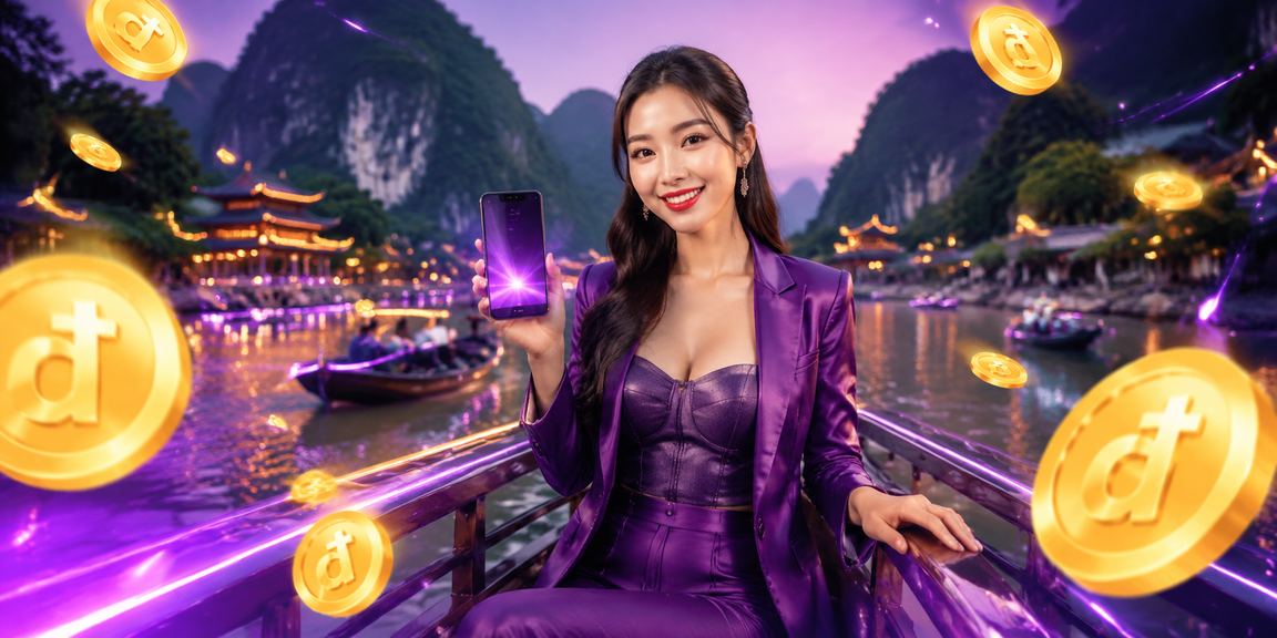 Ánh đèn neon tại Ninh Bình – người dùng truy cập casino di động trong không khí đêm thành phố